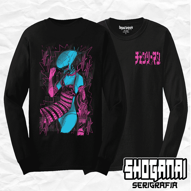 CHSM17 Reze Demonio Bomba - Chainsawman / Polera manga larga 1
