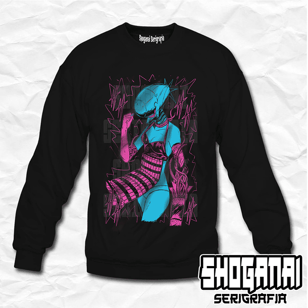 CHSM17 Reze Demonio Bomba - Chainsawman / Crewneck - Poleron Polo 1