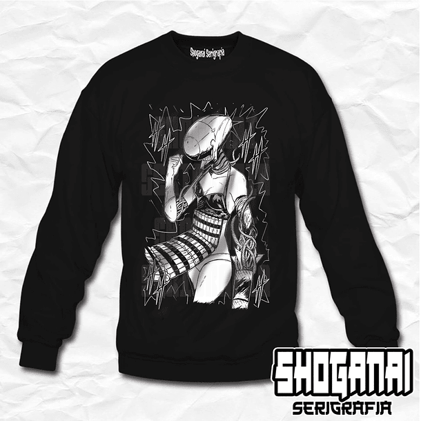 CHSM17 OP2 Reze Demonio Bomba - Chainsawman / Crewneck - Poleron Polo 1