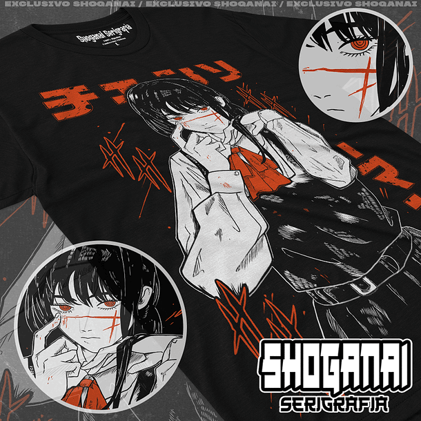 CHSM18 Asa Mitaka - Chainsawman / Polera manga corta 1