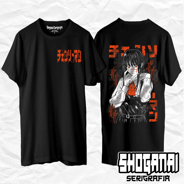 CHSM18 Asa Mitaka - Chainsawman / Polera manga corta 1