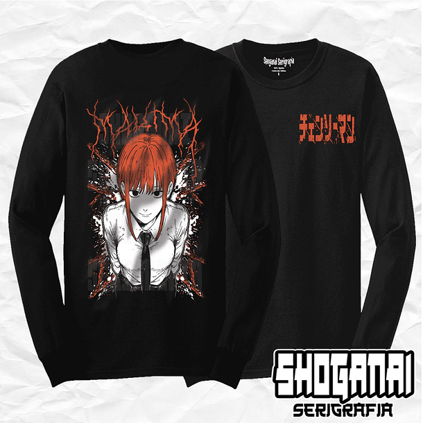 CHSM19 Makima - Chainsawman / Polera manga larga 1