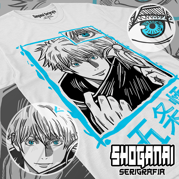 JJK01 Satoru Gojo - Jujutsu Kaisen / Polera manga corta 1