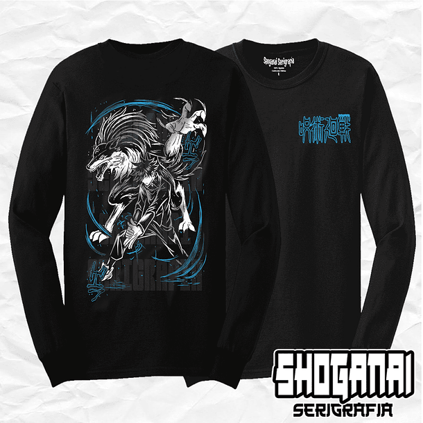 JJK02 Megumi Fushiguro - Jujutsu Kaisen / Polera manga larga 1