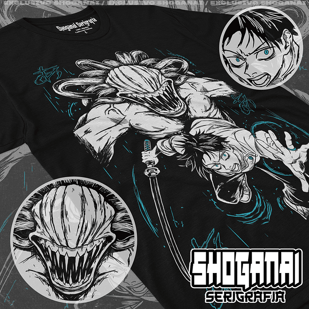 JJK03 Yuta Okkotsu y Rika - Jujutsu Kaisen / Polera manga corta 1