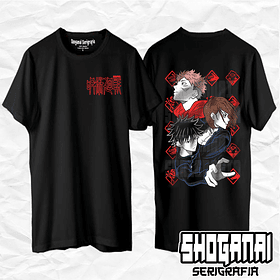 JJK04 Itadori, Nobara y Megumi - Jujutsu Kaisen / Polera manga corta