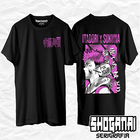 JJK05 Itadori X Sukuna - Jujutsu Kaisen / Polera manga corta