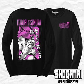 JJK05 Itadori X Sukuna - Jujutsu Kaisen / Polera manga larga