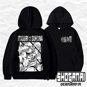 JJK05 OP2 Itadori X Sukuna - Jujutsu Kaisen / Hoddie - Poleron Canguro