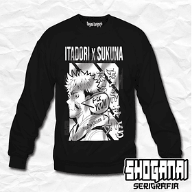 JJK05 OP2 Itadori X Sukuna - Jujutsu Kaisen / Crewneck - Poleron Polo