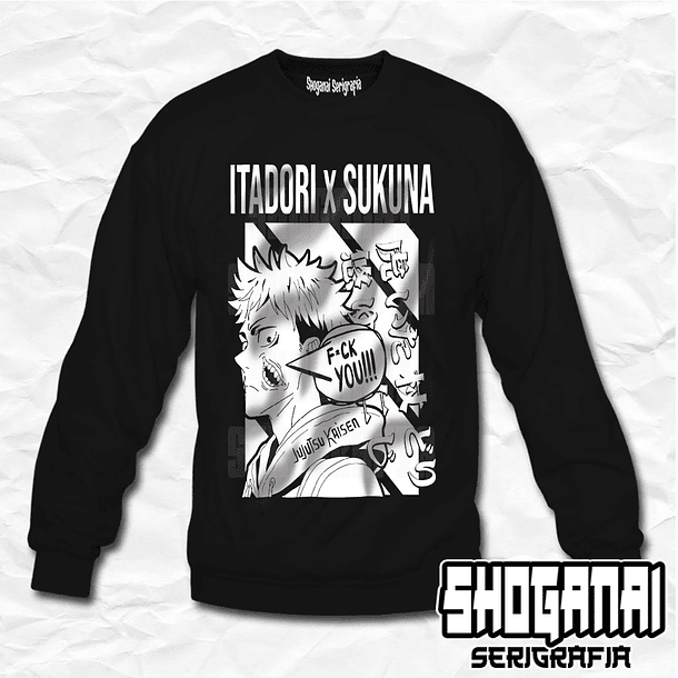JJK05 OP2 Itadori X Sukuna - Jujutsu Kaisen / Crewneck - Poleron Polo 1
