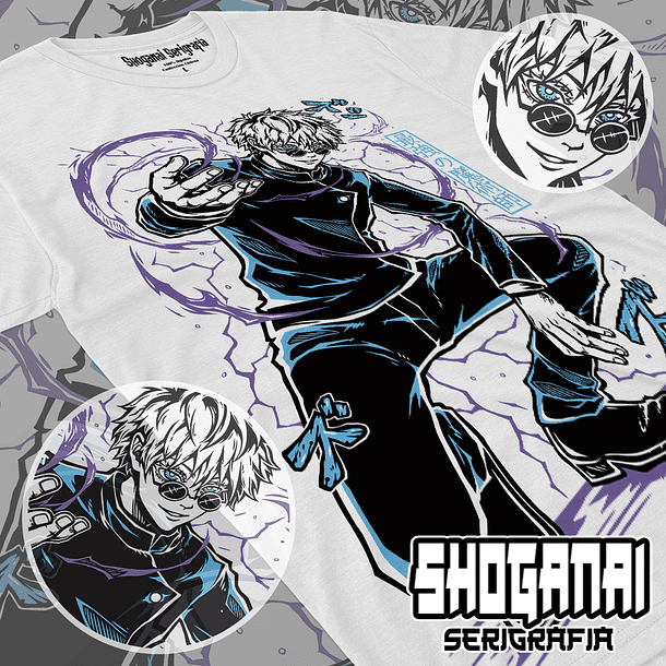 JJK07 Satoru Gojo - Jujutsu Kaisen / Polera manga corta 1