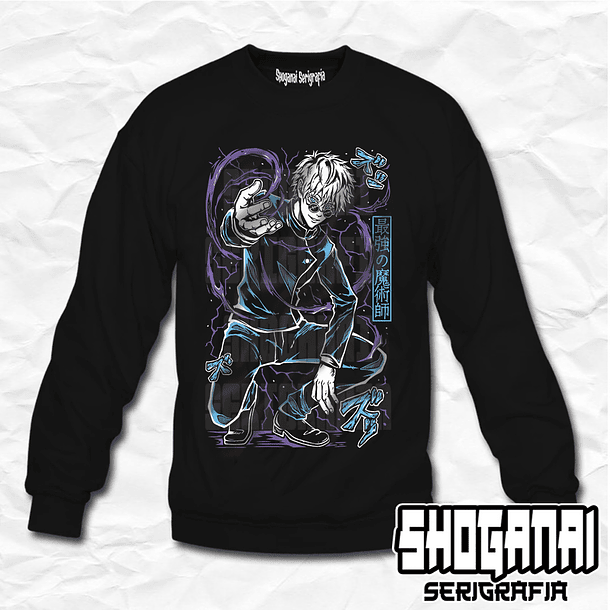 JJK07 Satoru Gojo - Jujutsu Kaisen / Crewneck - Poleron Polo 1
