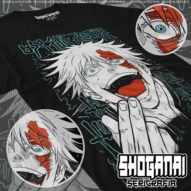 JJK08 Satoru Gojo - Jujutsu Kaisen / Polera manga corta 1