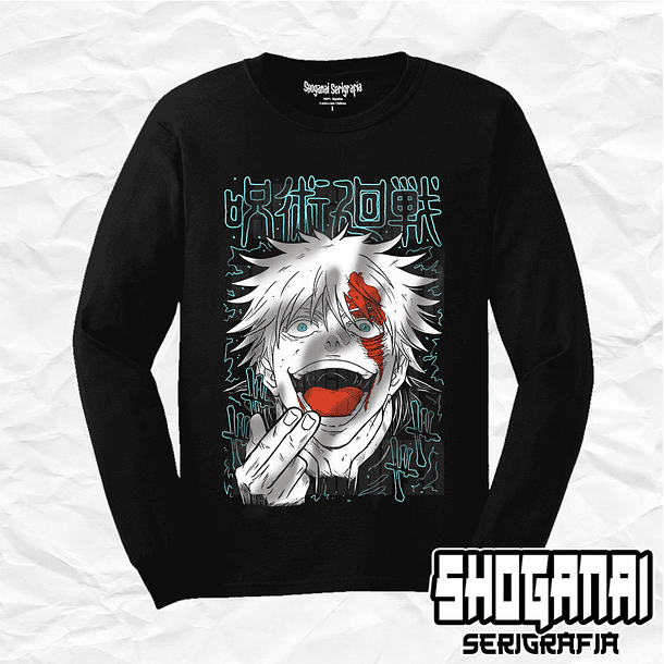 JJK08 Satoru Gojo - Jujutsu Kaisen / Polera manga larga 1