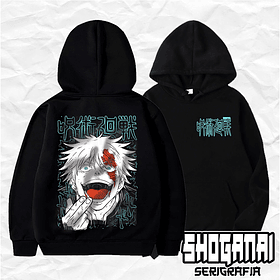 JJK08 Satoru Gojo - Jujutsu Kaisen / Hoddie - Poleron Canguro