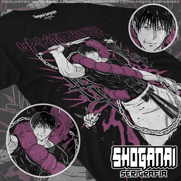 JJK09 Toji Fushiguro - Jujutsu Kaisen / Polera manga corta 1