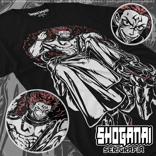 JJK10 Ryomen Sukuna - Jujutsu Kaisen / Polera manga corta 1
