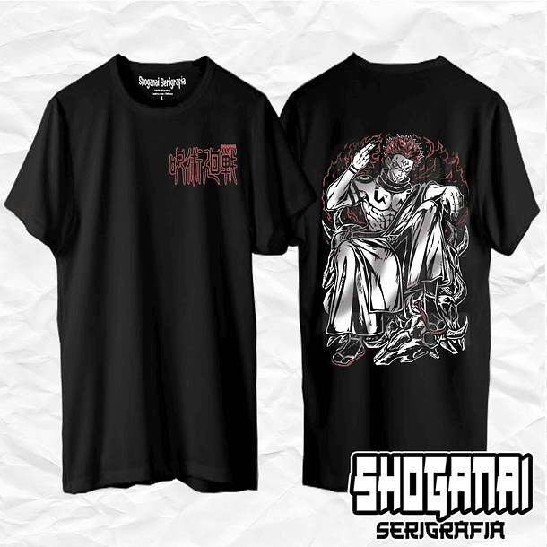 JJK10 Ryomen Sukuna - Jujutsu Kaisen / Polera manga corta 1