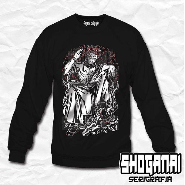 JJK10 Ryomen Sukuna - Jujutsu Kaisen / Crewneck - Poleron Polo 1