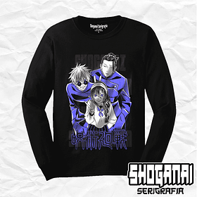 JJK11 Riko Amanai, Suguru Geto y Satoru Gojo - Jujutsu Kaisen / Polera manga larga