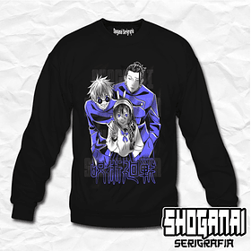 JJK11 Riko Amanai, Suguru Geto y Satoru Gojo - Jujutsu Kaisen / Crewneck - Poleron Polo