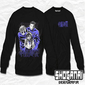 JJK11 Riko Amanai, Suguru Geto y Satoru Gojo - Jujutsu Kaisen / Crewneck - Poleron Polo