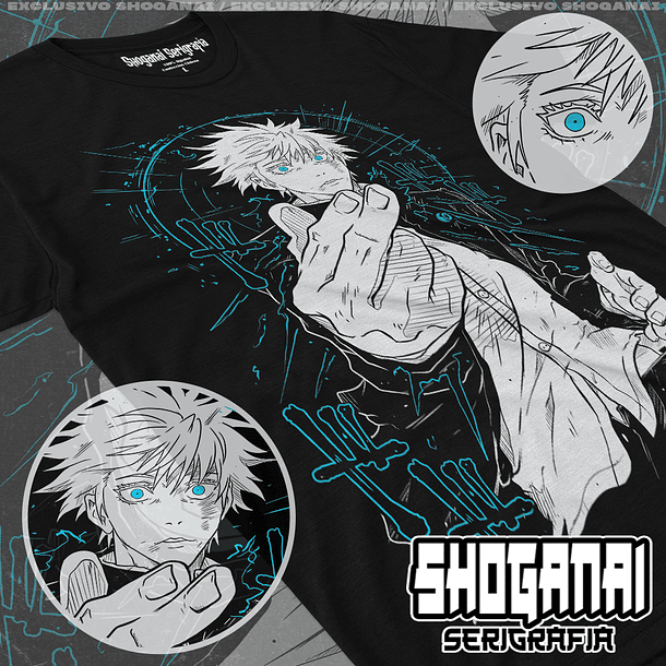 JJK13 Satoru Gojo - Jujutsu Kaisen / Polera manga corta 1