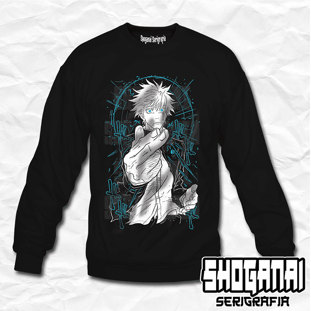 JJK13 Satoru Gojo - Jujutsu Kaisen / Crewneck - Poleron Polo 1