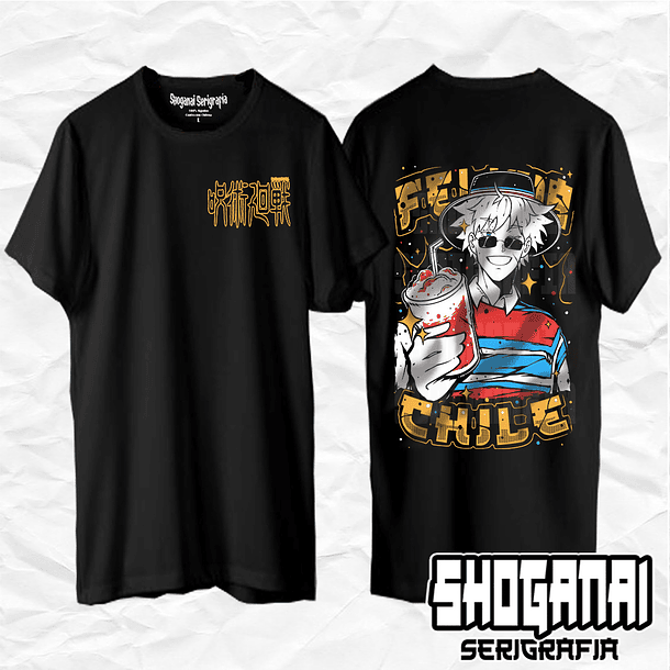 JJK15 Satoru Gojo Fiestas Patrias 18SEPT - Jujutsu Kaisen / Polera manga corta 1