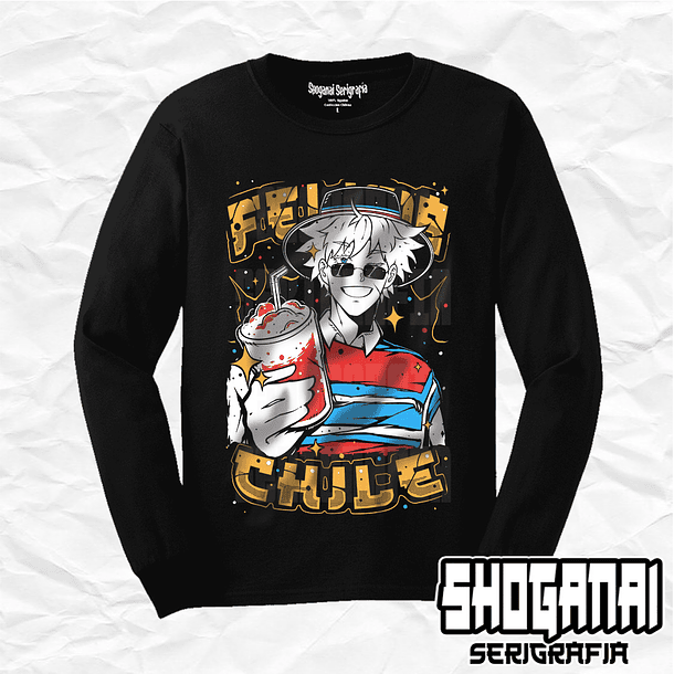 JJK15 Satoru Gojo Fiestas Patrias 18SEPT - Jujutsu Kaisen / Polera manga larga 1
