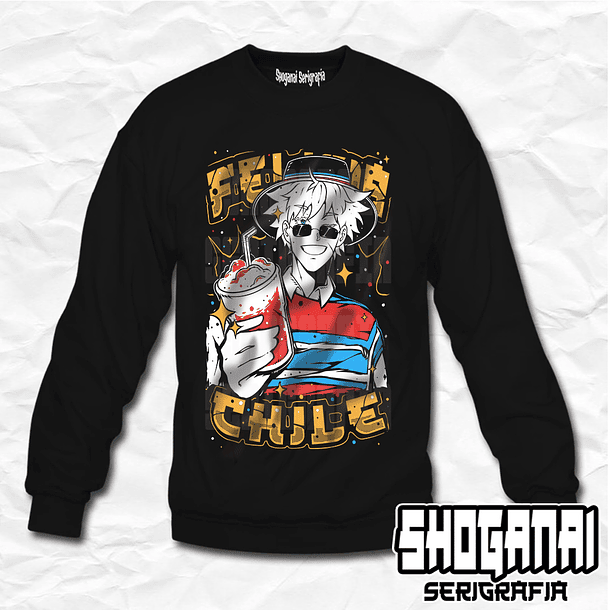 JJK15 Satoru Gojo Fiestas Patrias 18SEPT - Jujutsu Kaisen / Crewneck - Poleron Polo 1