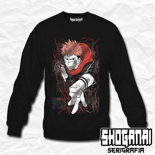 JJK16 Itadori X Sukuna - Jujutsu Kaisen / Crewneck - Poleron Polo 1
