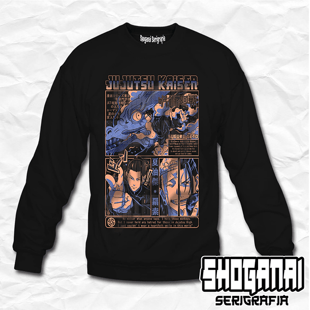 JJK21 OP2 Suguru Geto - Jujutsu Kaisen / Crewneck - Poleron Polo 1