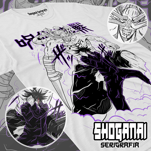 JJK24 Megumi X Mahoraga - Jujutsu Kaisen / Polera manga corta 1