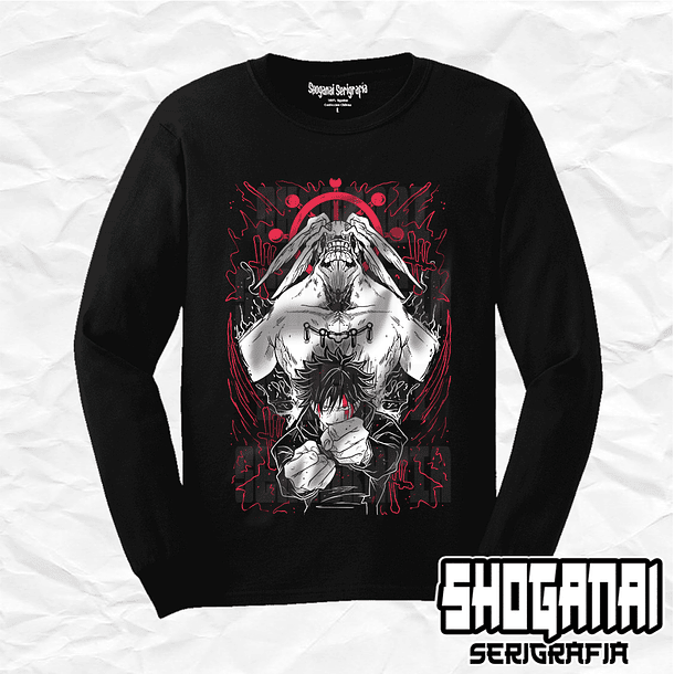 JJK25 Megumi X Mahoraga - Jujutsu Kaisen / Polera manga larga 1