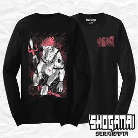 JJK26 Ryomen Sukuna - Jujutsu Kaisen / Polera manga larga