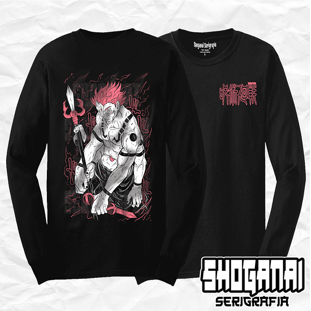 JJK26 Ryomen Sukuna - Jujutsu Kaisen / Polera manga larga 1