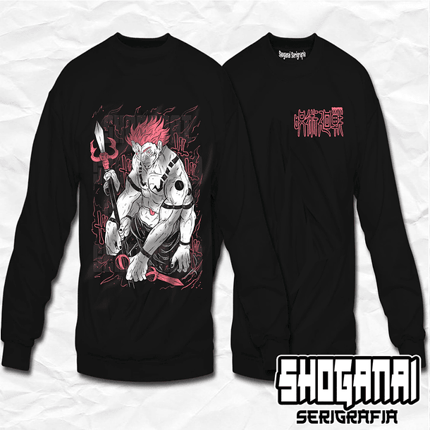 JJK26 Ryomen Sukuna - Jujutsu Kaisen / Crewneck - Poleron Polo 1