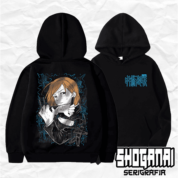 JJK27 Nobara Kugisaki - Jujutsu Kaisen / Hoddie - Poleron Canguro 1