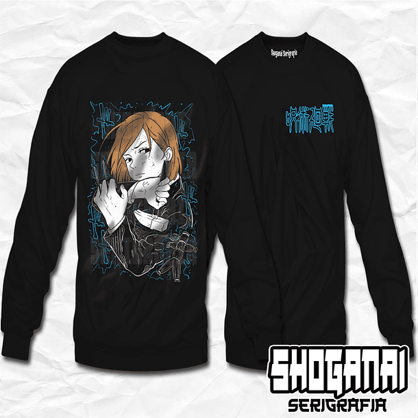 JJK27 Nobara Kugisaki - Jujutsu Kaisen / Crewneck - Poleron Polo 1