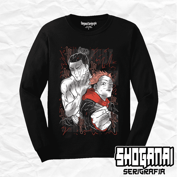 JJK28 Aoi Todo e Itadori - Jujutsu Kaisen / Polera manga larga 1