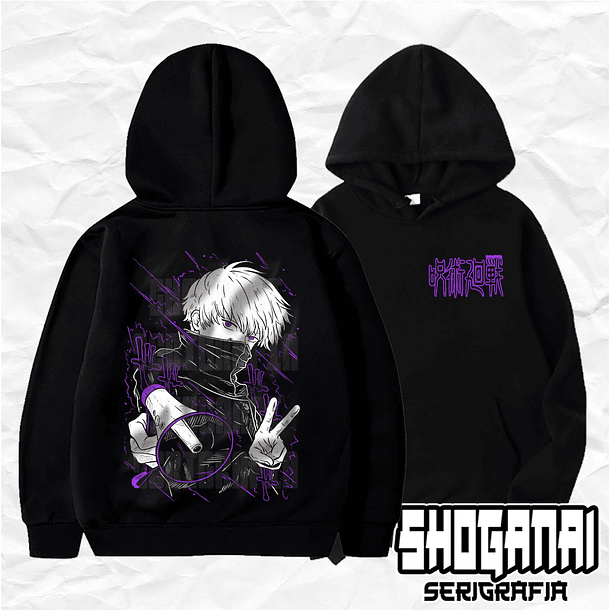 JJK30 Toge Inumaki - Jujutsu Kaisen / Hoddie - Poleron Canguro 1