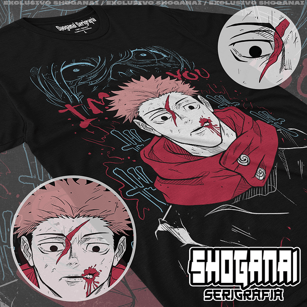 JJK32 Itadori X Mahito - Jujutsu Kaisen / Polera manga corta 1