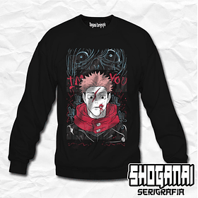 JJK32 Itadori X Mahito - Jujutsu Kaisen / Crewneck - Poleron Polo