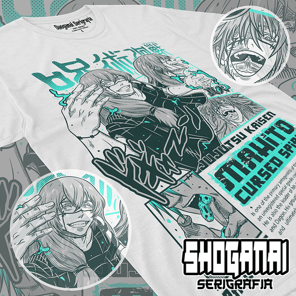 JJK33 Mahito - Jujutsu Kaisen / Polera manga corta 1