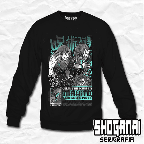 JJK33 Mahito - Jujutsu Kaisen / Crewneck - Poleron Polo 1