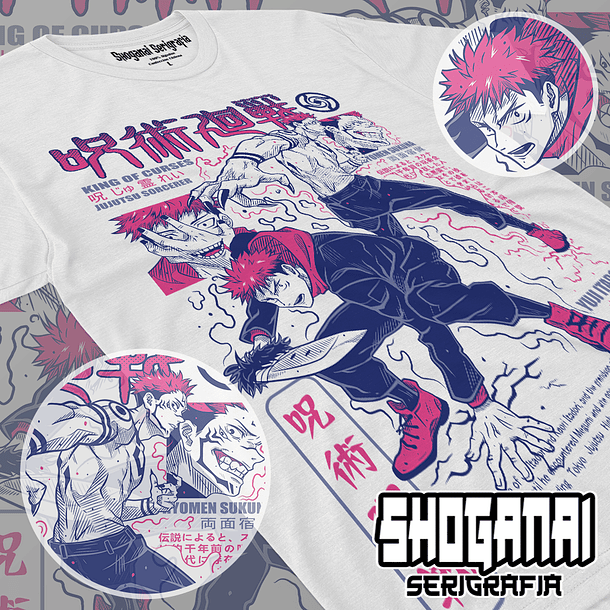 JJK34 Itadori X Sukuna - Jujutsu Kaisen / Polera manga corta 1
