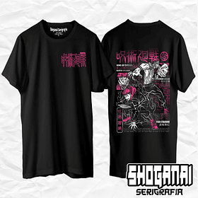 JJK34 Itadori X Sukuna - Jujutsu Kaisen / Polera manga corta