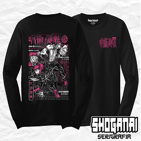 JJK34 Itadori X Sukuna - Jujutsu Kaisen / Polera manga larga